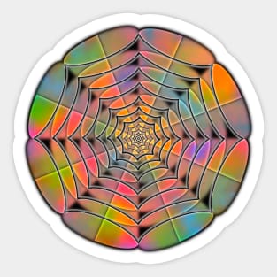 Sound Waves Mandala - Intricate Digital Illustration, Colorful Vibrant and Eye-catching Design, Perfect gift idea for printing on shirts, wall art, home decor, stationary, phone cases and more. Sticker